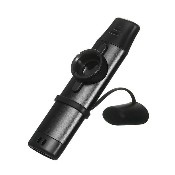 Kazoo Instrumento musical de viento de madera Kazoo de aleación de aluminio para principiantes negro Tomshoo Kazoo