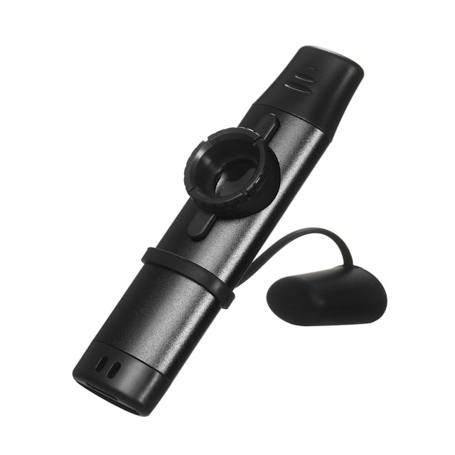 Kazoo Instrumento musical de viento de madera Kazoo de aleación de aluminio para principiantes negro Tomshoo Kazoo