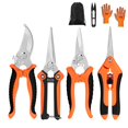 thumbnail image 2 of 5 Packs, Garden Pruning Shears Stainless Steel Blades, Handheld Scissors Set, 2 of 5
