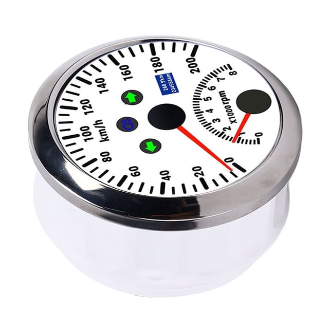 Medidor de tacómetro, 85 mm, 200 km/h, velocímetro GPS, medidor de velocidad, tacómetro para barco, grado profesional