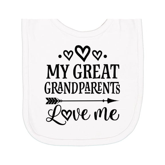 Inktastic My Great Grandparents Love Me Newborn Bib