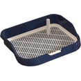 thumbnail image 2 of GFDYREE Dog Toilet, Dog Potty with Removable Pole, Reusable Mesh Training Potty Tray for Small Medium Dogs, Navy, 2 of 7