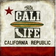 thumbnail image 2 of Wilson, Luke 15x15 Black Ornate Wood Framed with Double Matting Museum Art Print Titled - Cali Life, 2 of 4