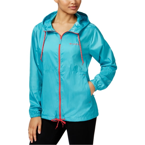 Chaqueta Cortavientos Columbia Flash Forward para mujer, verde, grande