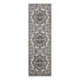 thumbnail image 2 of Luxee Designs Alexandria Collection 2x6 Runner Rug, Medallion Rugs for Laundry Room, Entryway, Bathroom, Kitchen, Pet Friendly, Low Pile, High Traffic Area, Stain Resistance - Ivory/Stone Gray, 2 of 8