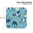 thumbnail image 2 of Pofeuu Flying Swallows Print Coasters for Drinks, 4Pack PU Leather Coasters, Bar Drink Coasters for Tabletop Protection, Furniture from Damage-Square, 2 of 6