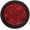 1x Red, variant on 4" Round LED Trailer Tail 24 LED Stop Turn Signal Marker Lights 1x Amber