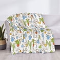 thumbnail image 3 of Rateoe Cactus Plants Pattern Flannel Throw Blanket, Ultra-soft Blanket for Bed, Couch, Car, Hypoallergenic Anti-pilling blanket-50"x40"(Horizontal), 3 of 6