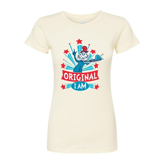 Dr. Seuss - Original I Am Green Eggs and Ham - Juniors Fitted Graphic T-Shirt