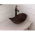 thumbnail image 2 of Simplycopper 17"" Oval Sleigh Design Copper Vessel Bathroom Sink, 2 of 5