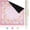 Pink, variant on American Mahjong Mat – 31.5 x 31.5 Inch Non Slip Noise Reducing Padded Game Table Mat for American Mah Jongg, Canvas Carrying Bag, Bloom Floral Design
