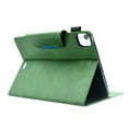 thumbnail image 6 of SaniMore for iPad Pro 11 2022/2021/2020/2018,iPad Air 5th/4th Generation/iPad 10.9" 2020 Wallet Case, Card Slots & Pen Holder [Auto Sleep] PU Leather Kickstand Shockproof Full Protective Cover, Green, 6 of 10