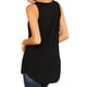 thumbnail image 5 of Camiseta sin mangas Camiseta sin mangas con cuello en V para mujer Chaleco suelto informal de color sólido, L Vogacara AP001695-03, 5 of 7