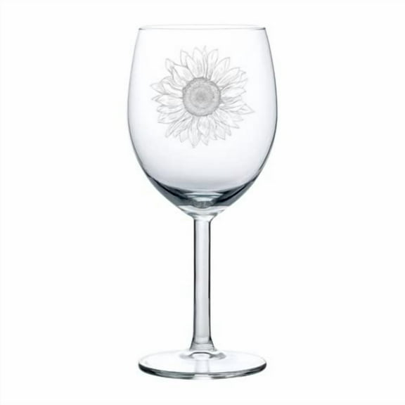 Wine Glass Goblet Gift Sunflower (10 oz)