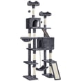 thumbnail image 3 of Yaheetech 82.5'' H Large Cat Tree Cat Tower with Condos, Dark Gray, 3 of 9