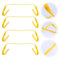 BESTYASH 4Pcs Yellow Agility Hurdles for Training to Improve Knee Lift and Jumping Performance Outdoors
