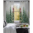 thumbnail image 3 of Grey Christmas Sheer Curtains 39 Inch Length 2 Panels Set for Living Room/Bedroom, Snowflake Xmas Christmas Tree Kitchen Curtains Grommet Semi-Sheer Curtains Drapes Window Treatments 27.5"x39"x2, 3 of 7