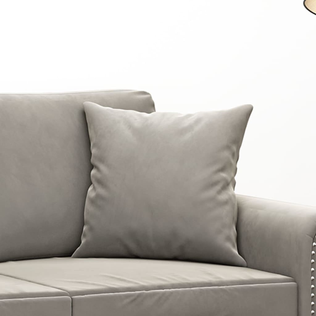 vidaXL Throw Pillows 2 Pcs Couch Sofa Cushion Decorative Throw Pillow Velvet