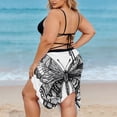 thumbnail image 3 of Women's Oversized Beach Cover-Up Sarong With Waist And Sheer Draped Swimsuit Coverups Chiffon Long Bikini Wraps, 3 of 9