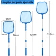 thumbnail image 2 of Red para Limpiar Alberca Desnatador Piscina Kit, poste telescópico de 3 secciones de agua de malla poco profunda para limpiar hojas y escombros Red de piscina (M), 2 of 4