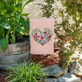 thumbnail image 3 of Flower Heart Love Valentines Day Garden Yard Flag, 3 of 4