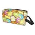 thumbnail image 2 of XMXT Large Capacity Makeup Bag, Watercolor Donut Pattern Storage Bags Travel Toiletry Cosmetic Bag for Women Men, 2 of 9
