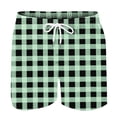 thumbnail image 2 of Maean Men's Big and Tall Sleepwear Shorts Pajama Bottom Lounge Plaid Elastic Waist Shorts with Pockets, 2 of 4