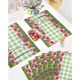 thumbnail image 5 of Easter Placemats Set of 4, Tulip Green Buffalo Plaid Placemat for Dining Table Decorations, Spring Flower Floral Place Mats, Spring Table Mats for Kitchen Dinner Seasonal Holiday Party Decor, 5 of 6