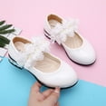 thumbnail image 2 of NOKIO Little Girls' Platform Flats Kids Ballet Slippers Kids Leather Loafers Children'S Loafers Autumn Children Shoes Flower Single Shoes Korean Children Dance Shoes Princess Shoes Leather Shoes, 2 of 6