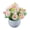 Dusty Pink, variant on 1 Pc 5.9" Mini Potted Artificial Sunflower, Small Fake Floral Arrangement in White Pot for Office Desk Decor