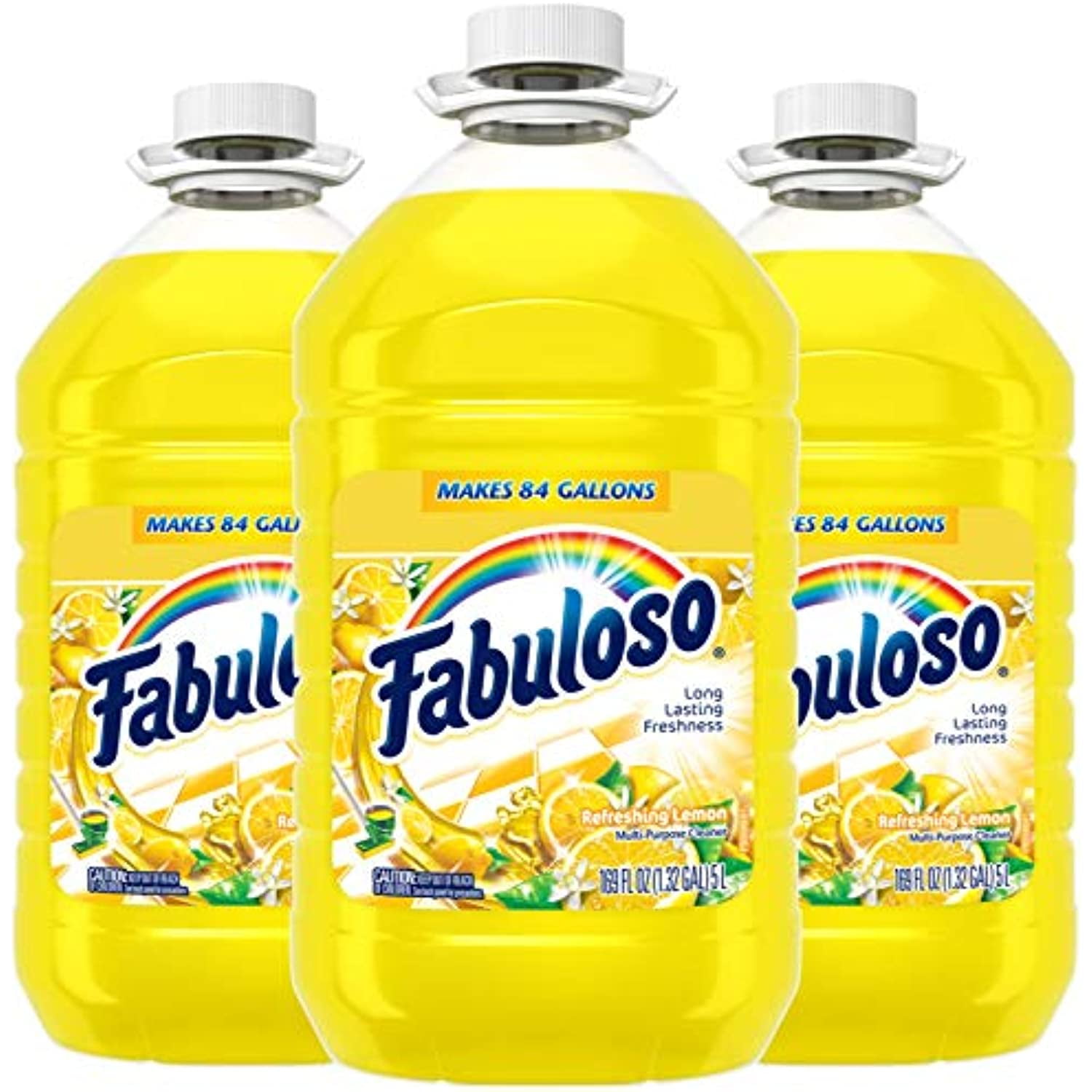 Fabuloso All Purpose Cleaner, Refreshing Lemon, 169 Fl. Oz. Bottle