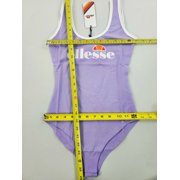 new Ellesse women bodysuit swimsuit EW08425 515 purple cotton elastane sz XS $38