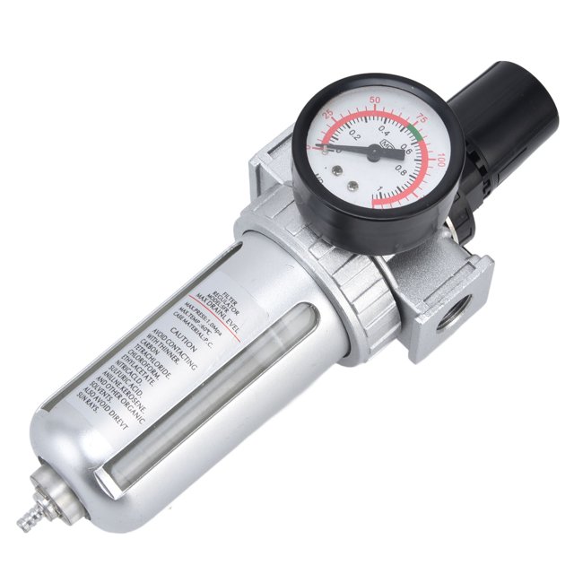 Regulador de Filtro de Aire Comprimido Regulador de Presión de Filtro de Aire Kit de Manómetro Combinado Comprimido Separador de Agua para Compresor ANGGREK Otros