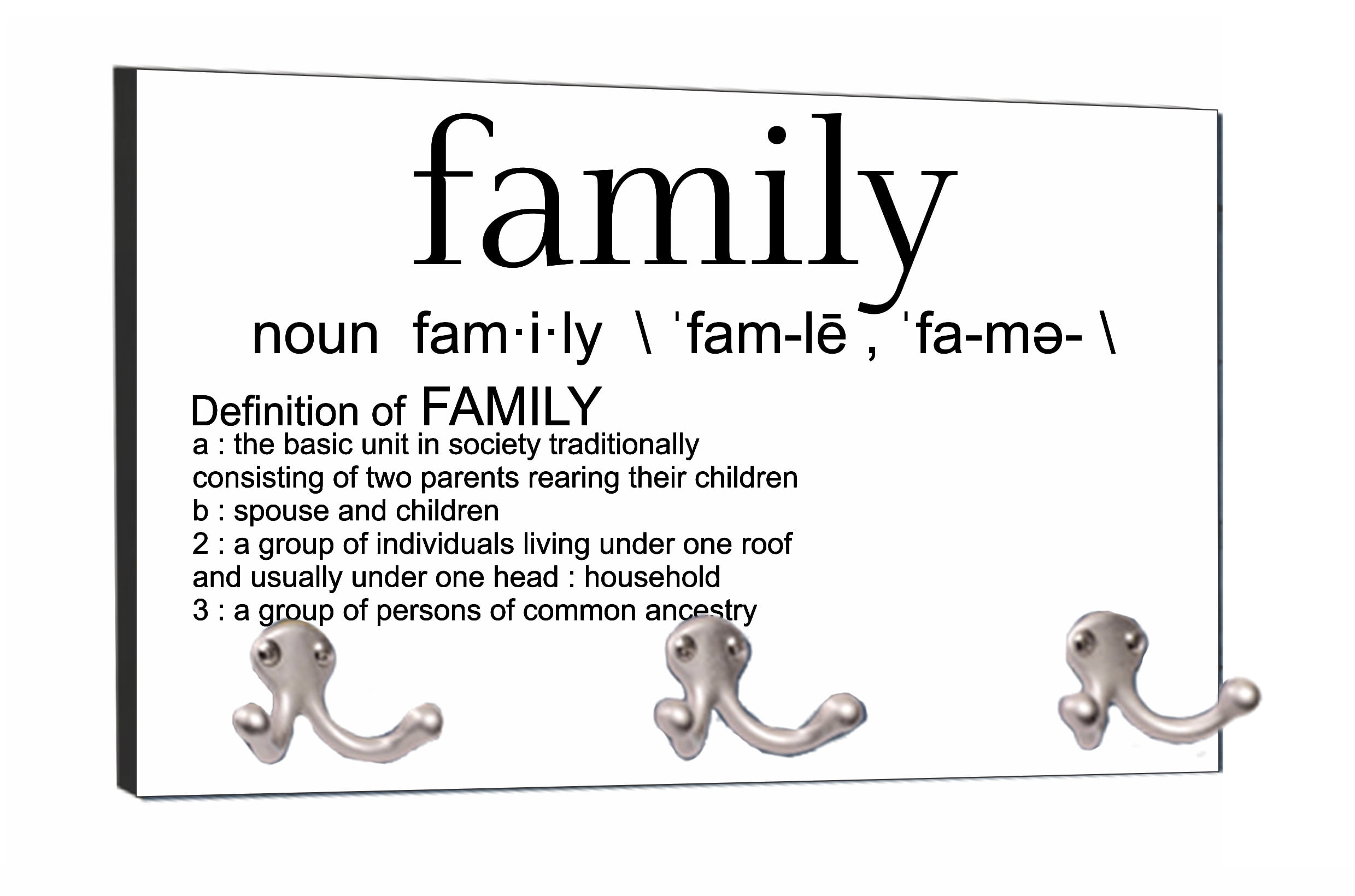Family Dictionary Definition Novelty 8" by 16" Mountable Coat