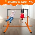 thumbnail image 5 of EUROCO Expandable Gymnastics Bar for Kids, Height Adjustable Horizontal Training Bar Home Gym, 5 of 7