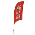 thumbnail image 1 of Showdown Displays 810028TTU-002 7,5 Pi Texas Tech Rouge Raiders Rasoir Plume Drapeau NCAA avec Base de Pointe - N°002, 1 of 1