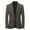 Brown, variant on SuTry Men's Solid Color Suit Jackets Fall Long Sleeved Lapel Collar Fitting Slim Blouses Suitable for Semi Formal Office Work Wearing(Brown,M)