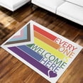 thumbnail image 2 of Violaura Pride LGBTQ Rug, Rainbow Home Decor Rug, Progress Flag Rug, Everyone Is Welcome Here Carpet, Pride LGBTQ Rug, Rainbow Home Decor Rug, 2 of 6
