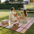 thumbnail image 4 of Pink Brown Vintage Outdoor Rug for Patio/Deck/Porch, Non-Slip Large Area Rug 3 x 5 Ft, Retro Farmhouse Elegant Pastoral Indoor Outdoor Rugs Washable Area Rugs, Reversible Camping Rug Carpet Runner, 4 of 8