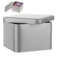 thumbnail image 4 of Metal Tin Square Tea Canister Portable Loose Leaf Tea Tin Box Empty Tin Box with Lid, 4 of 9