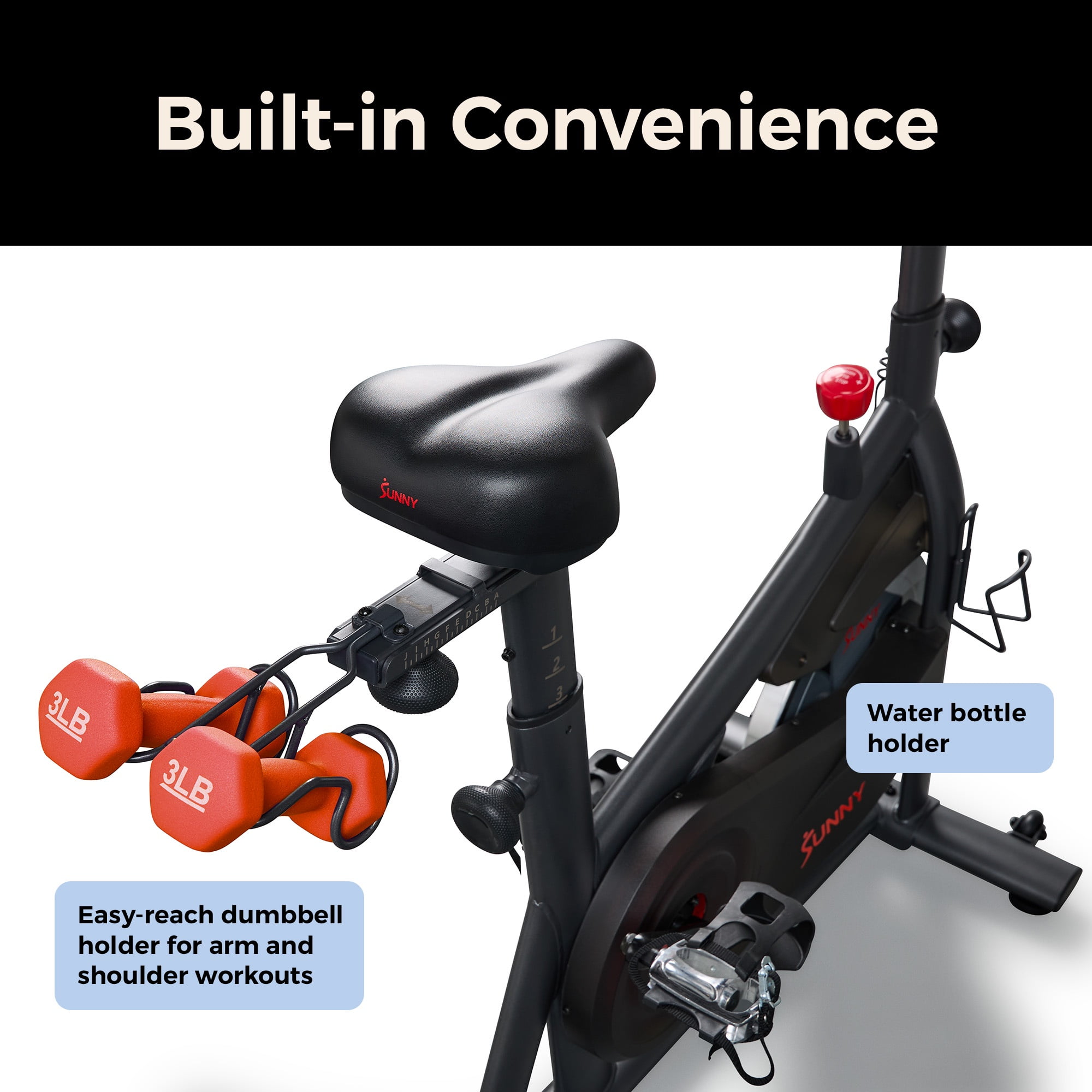 Sunny Health & Fitness Active 200 Smart Magnetic Cycling Exercise Bike