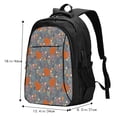 thumbnail image 5 of Balery Floral Squirrel Print USB Charging Backpack for Men and Women - Water-Resistant, Anti-Theft Laptop Backpack with USB Port for Travel, Work, School, and College, 5 of 7