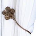 thumbnail image 5 of Magnetic Curtain Buckle White, Vintage Curtain Tieback Resin Flower Curtain Drapery Holdback Window Curtain Decorative Buckle Holder for Home Cafe Balcony By Meiiso, 5 of 9
