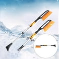 thumbnail image 4 of Almencla Portable Auto Snow Removal Brush Extendable 2 in 1 for Car Windows Cleaning Tool Orange, 4 of 8