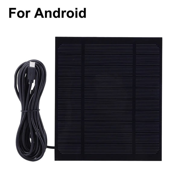 Cargador de panel solar de 3,5 W 5 V Cargador de teléfono de banco de energía portátil para salida Android