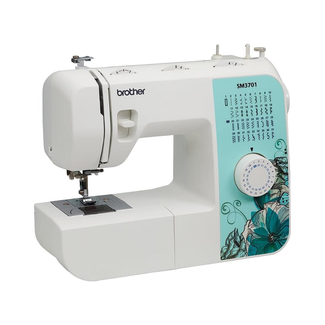 Brother SM3701 37-Stitch Sewing Machine (Multicolor) Bundle with Hard Case