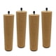 thumbnail image 4 of Pies de Muebles de Sofá de Repuesto de Madera Redonda de 4 Piezas Patas de Muebles de Gabinete de Sunnimix Patas redondas para sofá, 4 of 8