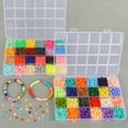 thumbnail image 6 of CandWuom 12000Pcs Flat Polymer Clay Beads Kit 48 Colors, 6mm Heishi Letter Beads Set for Bracelets String Necklaces Jewelry Making Crafts Gifts for Girls Ages 6-12, 6 of 10