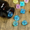 thumbnail image 3 of Cusdie 7-Die Resin DND Dice, Polyhedral Dice Set with Aurora Glitters for Role Playing Game Dungeons and Dragons D&D Dice MTG Pathfinder, 3 of 5