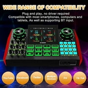 Tenlamp Audio Mixer G9 Digital Live Streaming Sound Card Podcasting Device